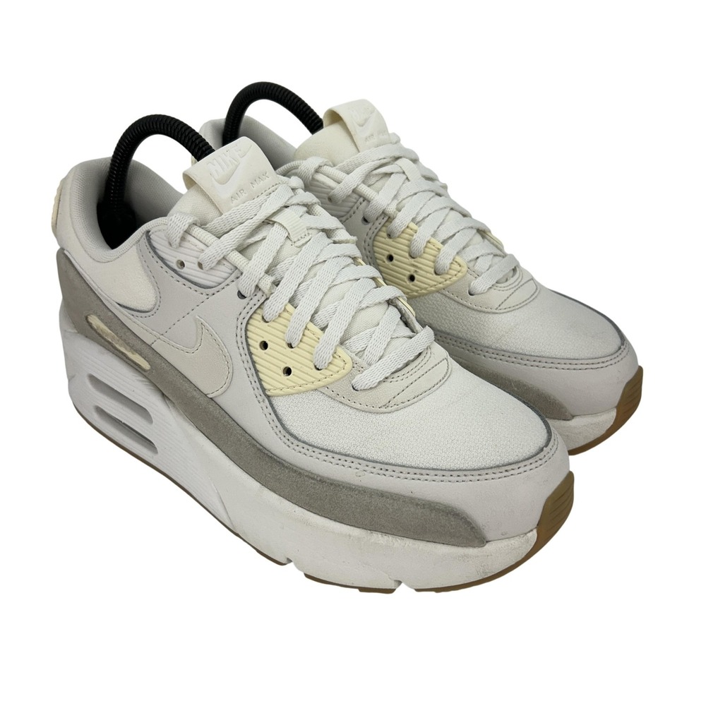 Nike Air Max 90 LV8 Shoes Womens Size 8.5 Sail Phantom Light Ore Brown Sneakers